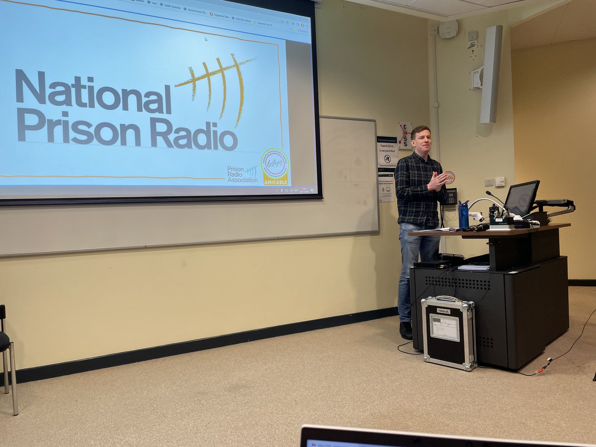 AMICABLE project (@amicableproject) on Twitter photo Last but not least is Tim Coleman from <a href="/PrisonRadioUK/">Prison Radio Association</a> discussing how the <a href="/AMICABLEProject/">AMICABLE project</a> will work with PRA to disseminate the key messages and findings from the research #amicablelaunch Last but not least is Tim Coleman from <a href="/PrisonRadioUK/">Prison Radio Association</a> discussing how the <a href="/AMICABLEProject/">AMICABLE project</a> will work with PRA to disseminate the key messages and findings from the research #amicablelaunch