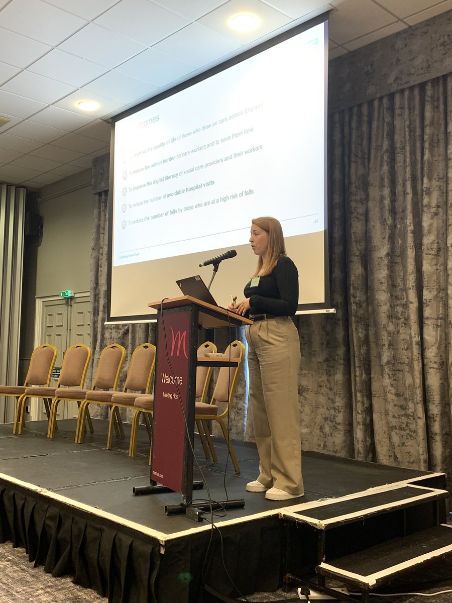 Great to be in #kent today at the <a href="/KentSocialCare/">Kent Social Care</a> digital event- talking this morning about why digital is important for social care - my focus on people, workforce, government and regulation - hearing also from <a href="/CQCProf/">CQCProf</a> <a href="/skillsforcare/">Skills for Care</a> <a href="/CareEngland/">Care England 💚</a> <a href="/DigiSocCare/">Digitising Social Care</a> and more!