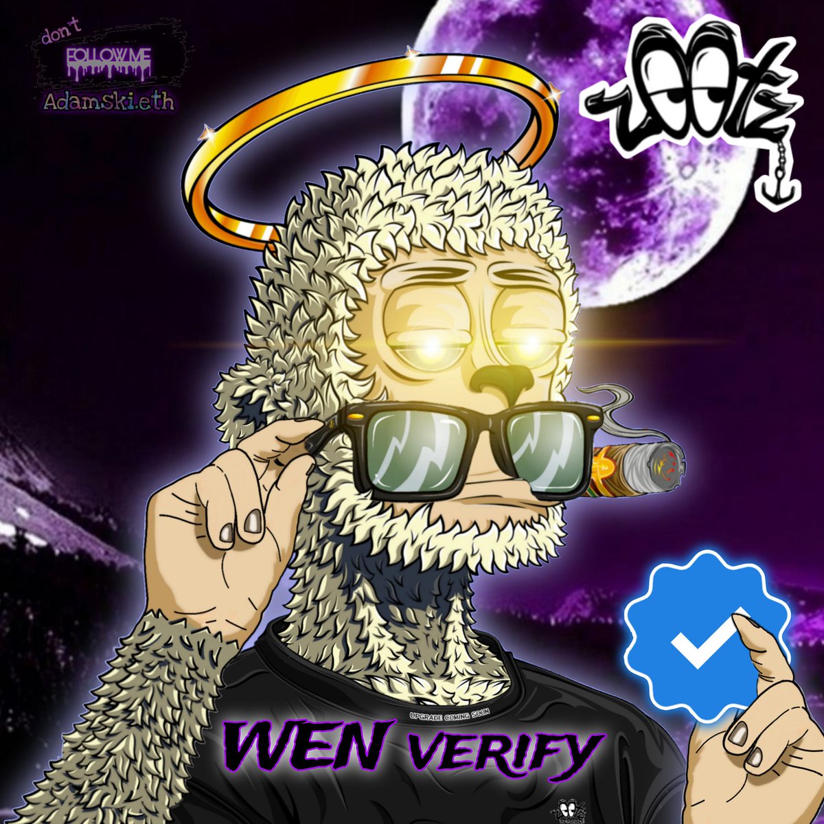 Adamski_eth's tweet photo. @sp3nt @z00tzAnchorClub We remain... #z00tz
And oh yeah, @opensea or @opensea_support we still looking out for that blue check, please and thanks. #WENverify https://t.co/yKIci5ptpv