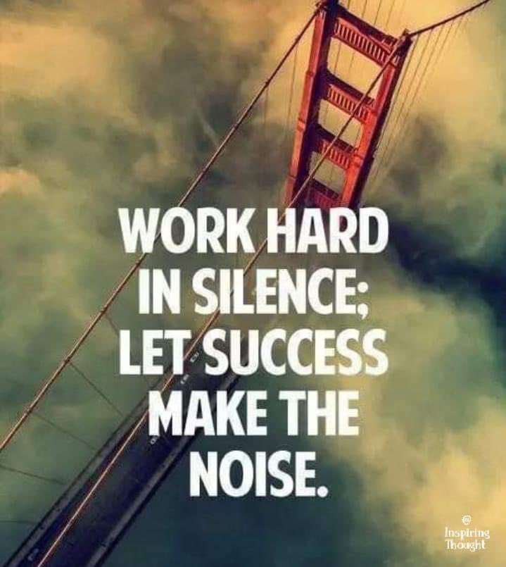 BobbGrandsard's tweet photo. A lesson I had learned recently is to not talk about what you are doing or about what you are going to do. Just show up and do it and let your actions speak for you.
#mindset #positive #actioniseverything #silenceisgolden https://t.co/gf6GmRGKhE