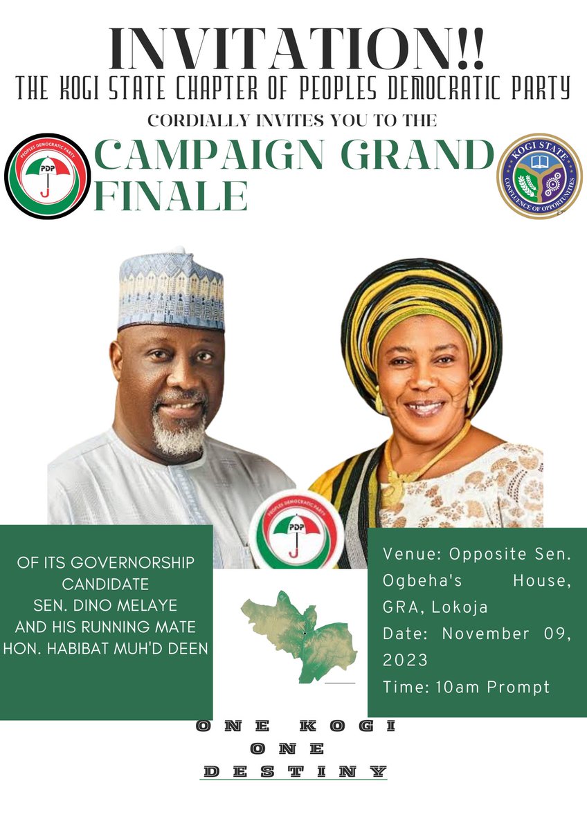 Hajorkehmy's tweet photo. This team is fully ready for the job

Kogites vote rightly

Use Osun as a case study

You're welcome to the grand finale of the @OfficialPDPNig campaign.

#OneKogiOneDestiny 
@rilwan_ola01 @_dinomelaye @PDPKogi @atiku https://t.co/CoubIA2rE4