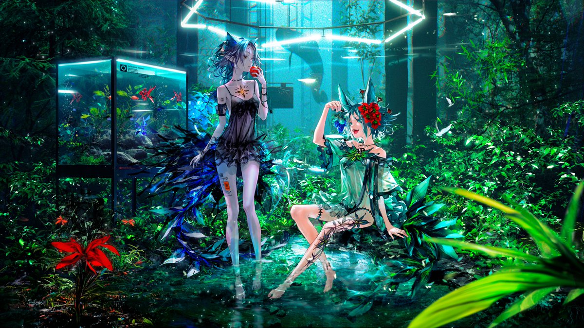 shiru's tweet photo. FORBIDDEN GARDEN #GIRLSFROMHELL https://t.co/oKD5OHtNIZ