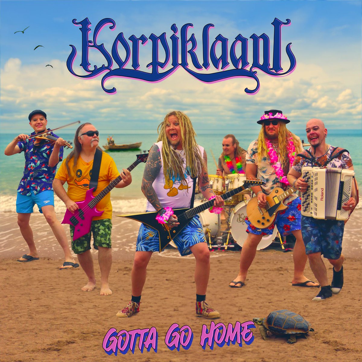 New song "Gotta Go Home" <a href="/_korpiklaani/">Korpiklaani</a> out now! 🏖 Music video out at 5 pm CET 😎 Go listen  <a href="/Spotify/">Spotify</a> <a href="/AppleMusic/">Apple Music</a> <a href="/TIDAL/">TIDAL</a> etc