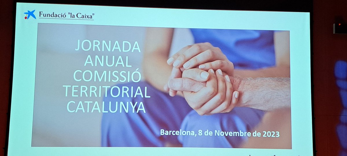 Jornada Anual de la Comisión Territorial de Cataluña  que organiza la Fundación la Caixa centrada en ofrecer un espacio de encuentro y reflexión con el equipo, 
#FundaciolaCaixa
#EnfermedadesAvanzadas
#Eaps Barcelona