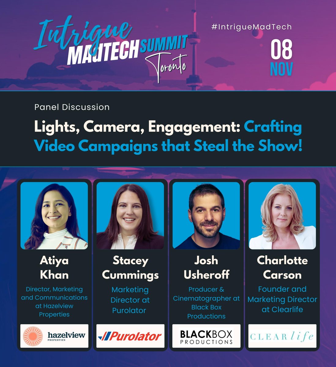 salesgasm's tweet image. Toronto Intrigue MadTech Summit is here! Join us today for insightful panel discussions and networking opportunities. Stay tuned for live updates throughout the day. Let's delve into the future of marketing together. #MadTechSummit #Toronto #MarketingInnovation
