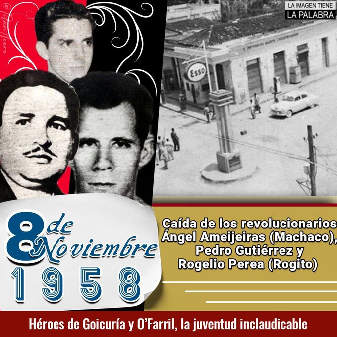 La película "Clandestinos" recreó el hecho. Estaban rodeados. Pelearon hasta la última bala. Los sicarios los asesinaron vilmente. Norma Porras, la compañera de "Machaco", herida y embarazada, sobrevivió. ¡Gloria eterna a los héroes de la lucha clandestina! #CubaViveEnSuHistoria