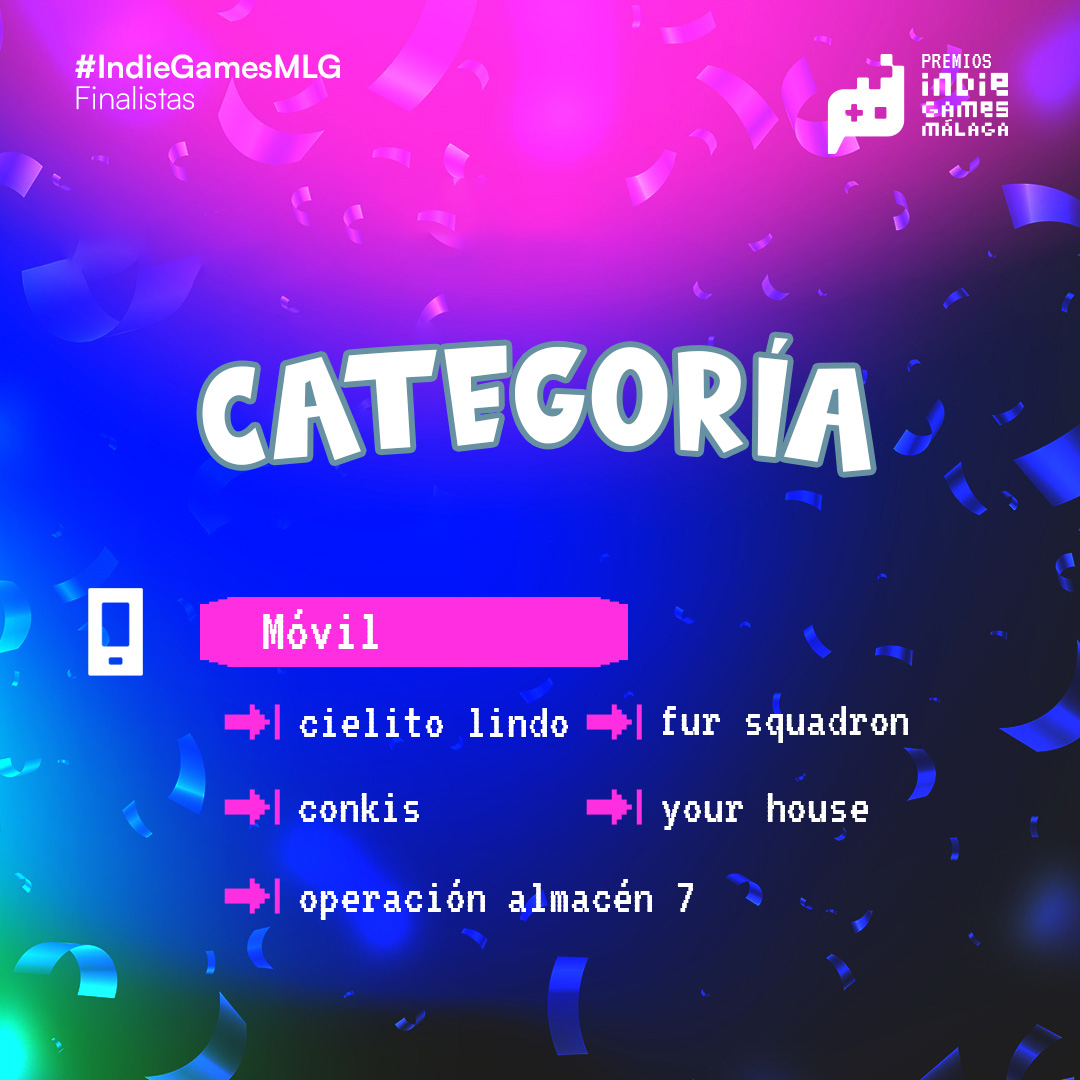 ¡GRANDES NOTICIAS! 🚀

Operación Almacén 7 ha sido nominado como finalista en la categoría Móvil de los Premios Indie Games Málaga de @polodigitalmalaga.

📱✨ Este fin de semana, los días 9 y 10, nos sumergiremos en la recta final del evento. 🌟

¡Nos vemos allí! #IndieGamesMLG