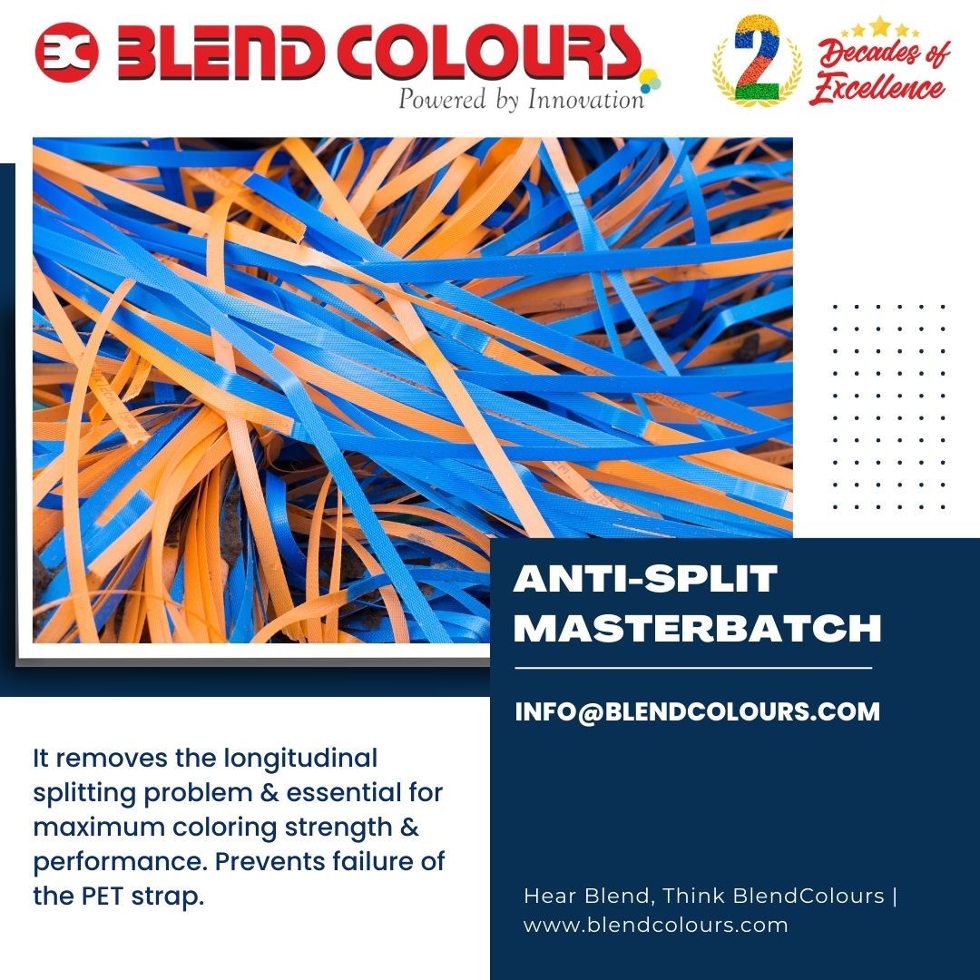 blend_conscious's tweet photo. Anti-Split Masterbatch
https://t.co/zPaxjeaBlF

Hear #Blend, Think #Blendcolours #Masterbatch
#InnovativeAdditive #plasticsfuture #plasticsindustry #plasticsrowmattterial #Additive #blendcolours #plasticsworld #antisplit #Petstrapping #strapping https://t.co/D8OOpUSb9c
