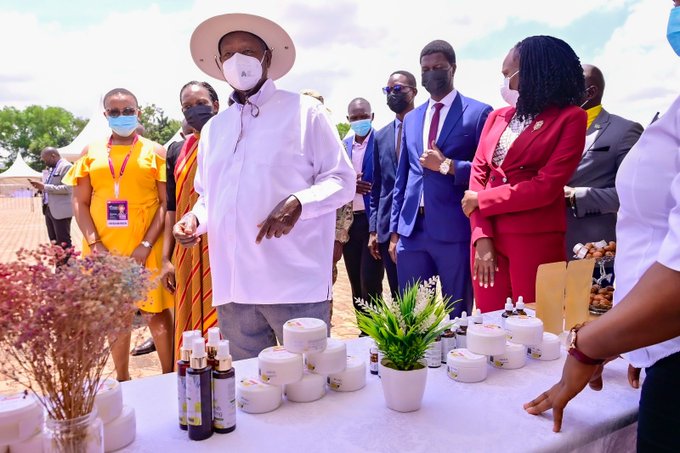 President Museveni expressed gratitude to the youth for waking up and starting to come up with ideas and solutions to Uganda's problems.