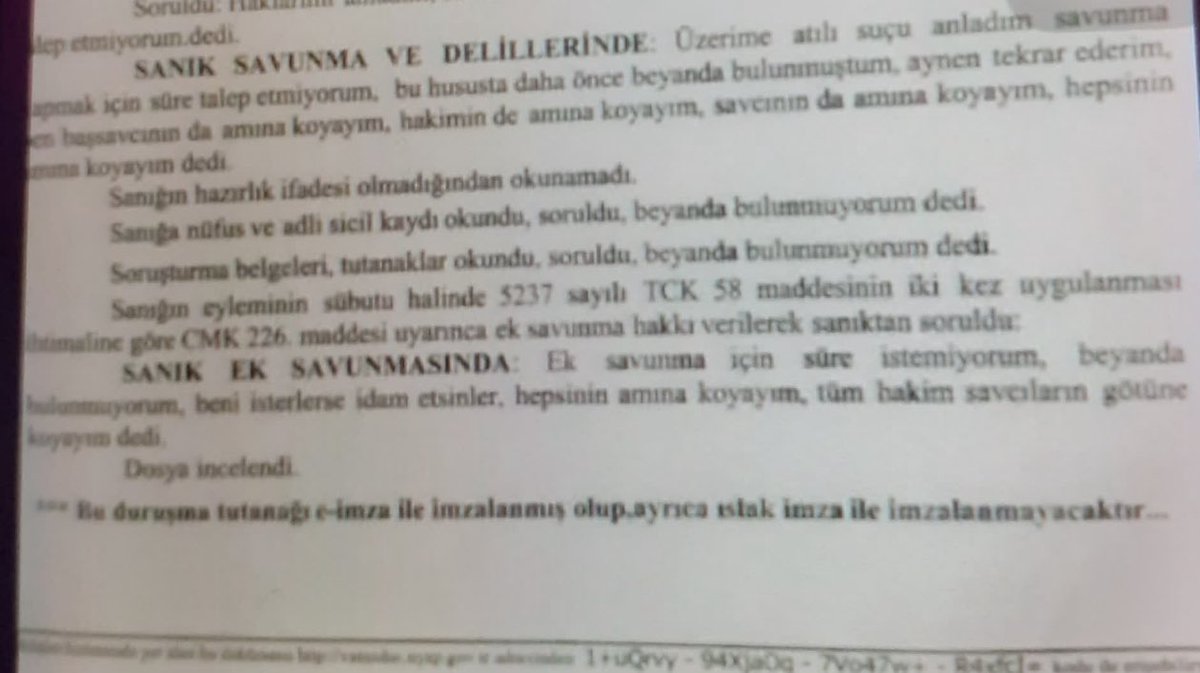 Müvekkil çevrem…