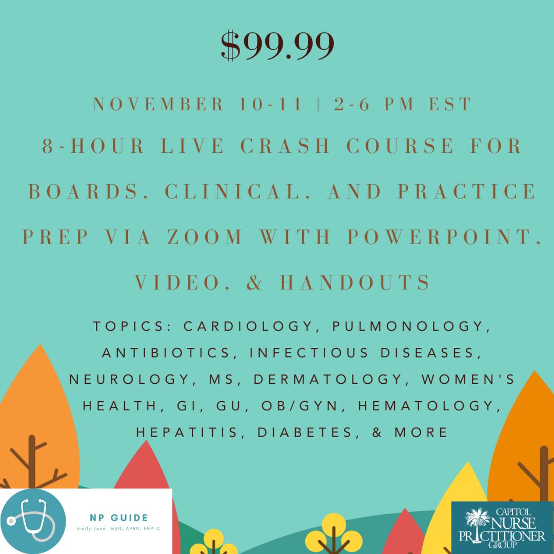 'Get ready to ace your boards with the Primary Care Boot Camp led by 2023 Symposium Speaker Emily Lane. CNPG members can enjoy an exclusive 10% discount using code CNPG10 for this weekend's comprehensive board prep course. Don't miss out. np-guide.com