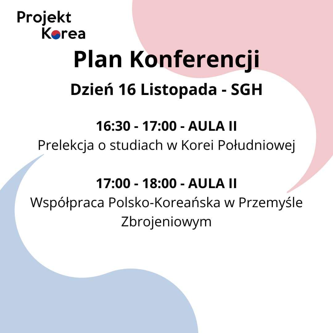 projektkorea's tweet photo. Zapoznajcie się z planem 2 dnia Konferencji! 🇰🇷 https://t.co/98srbCm8mw