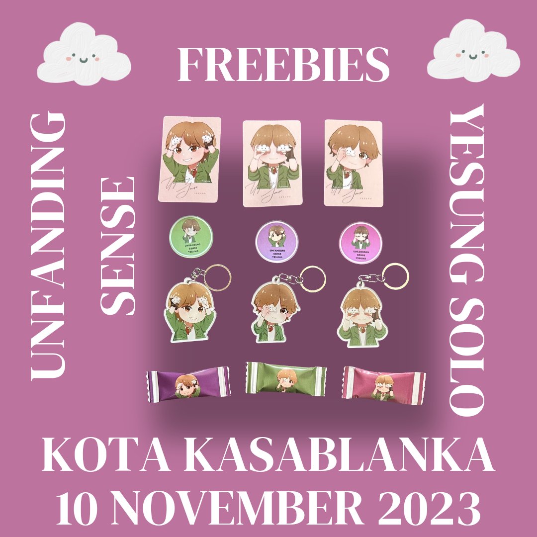 fansyesung's tweet photo. Freebies for Yesung Solo in Jakarta.. Only for 100 pcs. See you in venue ๐๐ ๐๐
#yesolo #yesoloinjkt #YESUNG #freebies https://t.co/TS5r4CjS5X