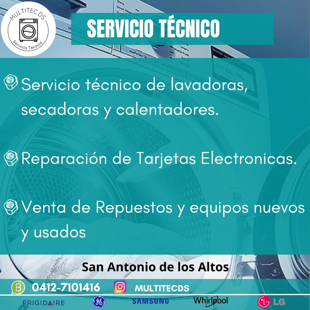 ElTequeno's tweet image. ¿Estas en los Altos Mirandinos y necesitas que vayan hasta tu casa a revisar tu lavadora, secadora o calentador?

Llama ya mismo a #MultiTec que ofrecen el mejor servicio. 

📞0412 7101416
