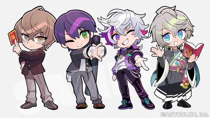 ろふまお2nd Anniversaryグッズのアクリルスタンド、ラバーキーホルダーイラストデザインのお手伝いをさせて頂きました!#ろふまお 