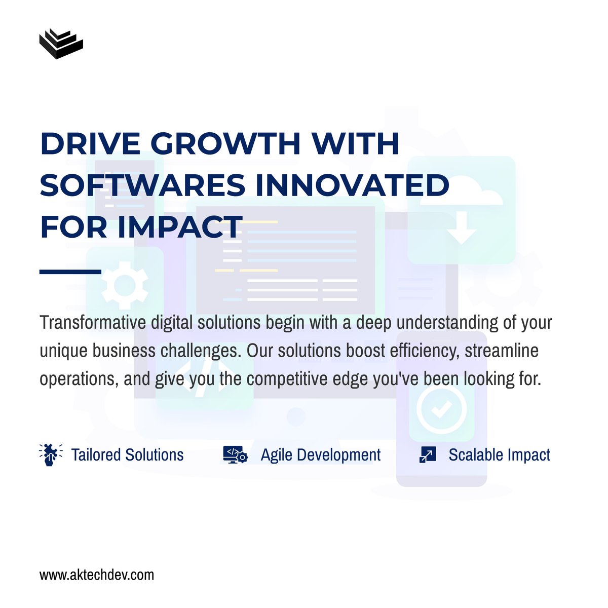 AKTechDev's tweet photo. Streamline your business with custom software solutions designed to tackle unique challenges and drive growth. Discover the AK Tech Dev difference.
#CustomSoftware #BusinessGrowth #TechSolutions #AKtechdev https://t.co/Mjqs4sufwq
