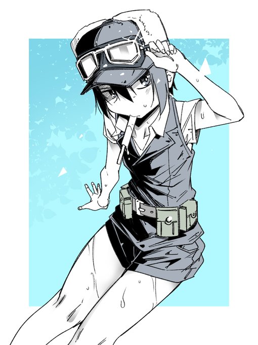 好きなキャラを描く。キノの旅。キノ。酷暑仕様。 