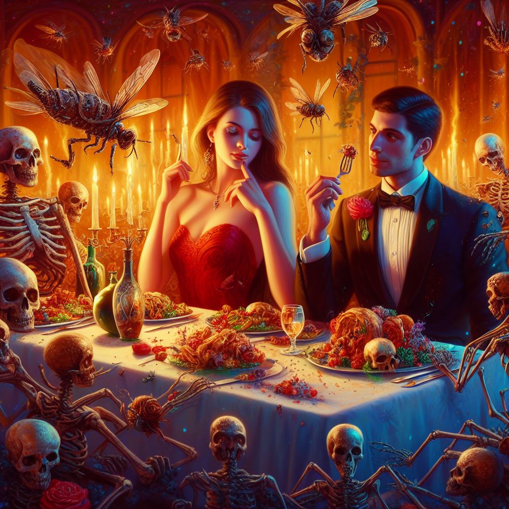 theunderlid's tweet photo. DIRTY DINNER • Set 2
#dallE3 #dalle3art #aiarts #gothic #epic #dark #horror #aimonster #aigirls #horrorart #spooky #halloween2023 #aihalloween #bingai #spooky #lifetime #skull #humanityisover #humanity #filthy #conceptualart #conceptual #cradleoffilth https://t.co/2nHvL0y50b