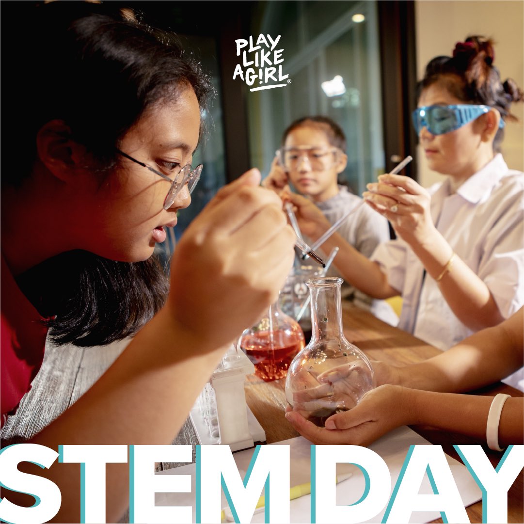 iplaylikeagirl's tweet photo. We're celebrating #NationalSTEMDay! Cheers to all the women who are breaking barriers for the next generation of #STEM leaders. 👏 https://t.co/9jdhSmMbKo