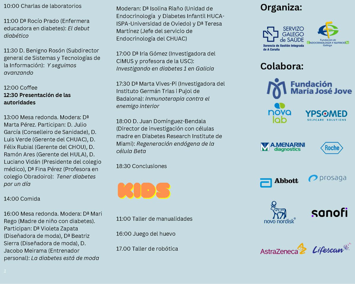 cimususc's tweet photo. Nuestra investigadora @IriaTourino participará este sábado día 11 en el evento #DiabetesEvolution. Lo hará con la charla "Investigando en #diabetes 1 en Galicia” para acercar a los pacientes el nuevo proyecto #CiMUS centrado en esta enfermedad. https://t.co/vIfCnxXWG7