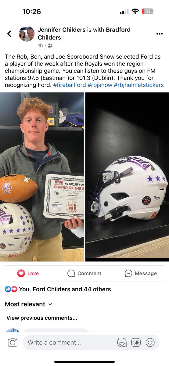 rbjshow's tweet photo. #helmetstickers #rbjshow #playoffs @RoyalsFootball1⁩ ⁦@OfficialGHSA⁩ ⁦@GAFollowers⁩ ⁦@HSFBamerica⁩ ⁦@OSGNelson⁩ ⁦@GPBsports⁩ ⁦@adamnbeast⁩ ⁦@RecruitGeorgia⁩ ⁦@On3Recruits⁩ ⁦@WRBJRadio⁩ https://t.co/RDTEbIwjRG