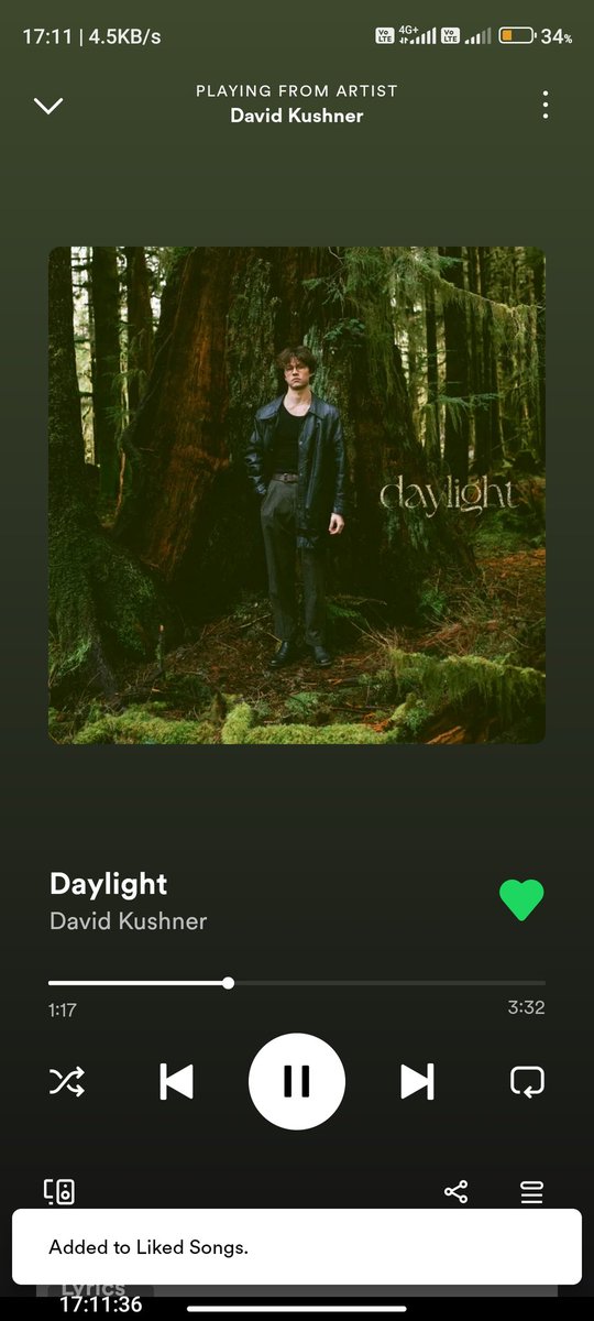 gs_mansoor's tweet image. DAYLIGHT.
@davidkushner_ Found it in background song of a YouTube short after that I&apos;ve listened to it close 150 times.
#DavidKushnerDAYLIGHT