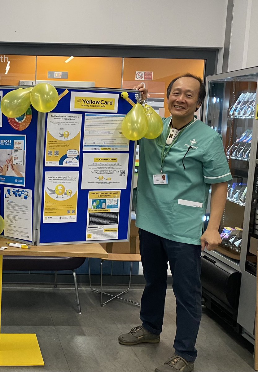 This is Rhian and Julius, our MedSafety team @AneurinBevanUHB Their message to us today is to “Report incidents, either via a Good Catch, Datix or Yellow Card so that this valuable data can be analysed and action taken to make medication safer” #MedSafetyWeek