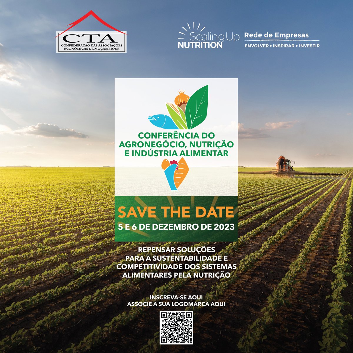 SBN🇲🇿 is driving private sector engagement to strengthen Mozambique's food systems.
Don't miss these upcoming events:
🥇 4th NutriDeal(Nov 7-30)
🌾Agribusiness, Nutrition, &amp; Food Industry Conference (Dec 5-6).
 For details &amp; participation, visit the link👉form.jotform.com/233103200239540