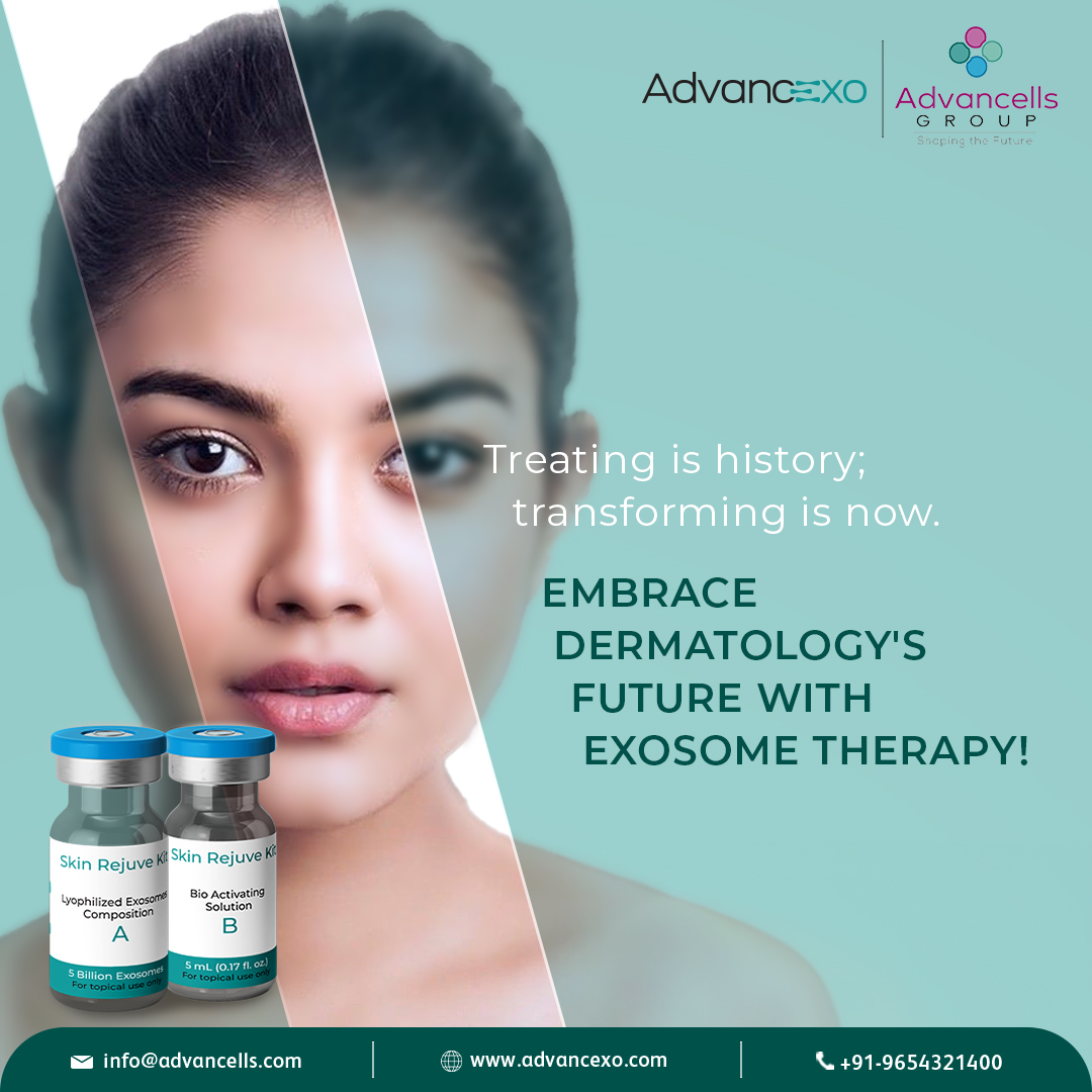 What if you could offer more than just treatments in your dermatology solutions?

Discover the power of #dermatology combined with #exosometherapy, a revolutionary approach reshaping your patient's experience.

The future of dermatology is here now. Where are you?

#Advancexo