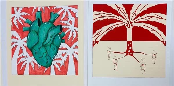 Dos alumnes de 1r de BAT han quedat guanyadora i finalista dels cartells anunciadors de la 2a Festa del Palmerar. Elles són Aitana S.(1r Premi, cartell de l'esquerra) i Christel M. (finalista, cartell de la dreta). Felicitacions grosses a elles i a la professora Gemma Moltó.