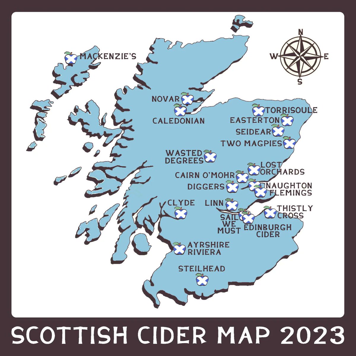 Another year nearly done and we've another 4 cidermakers to add to our map #scottishcider