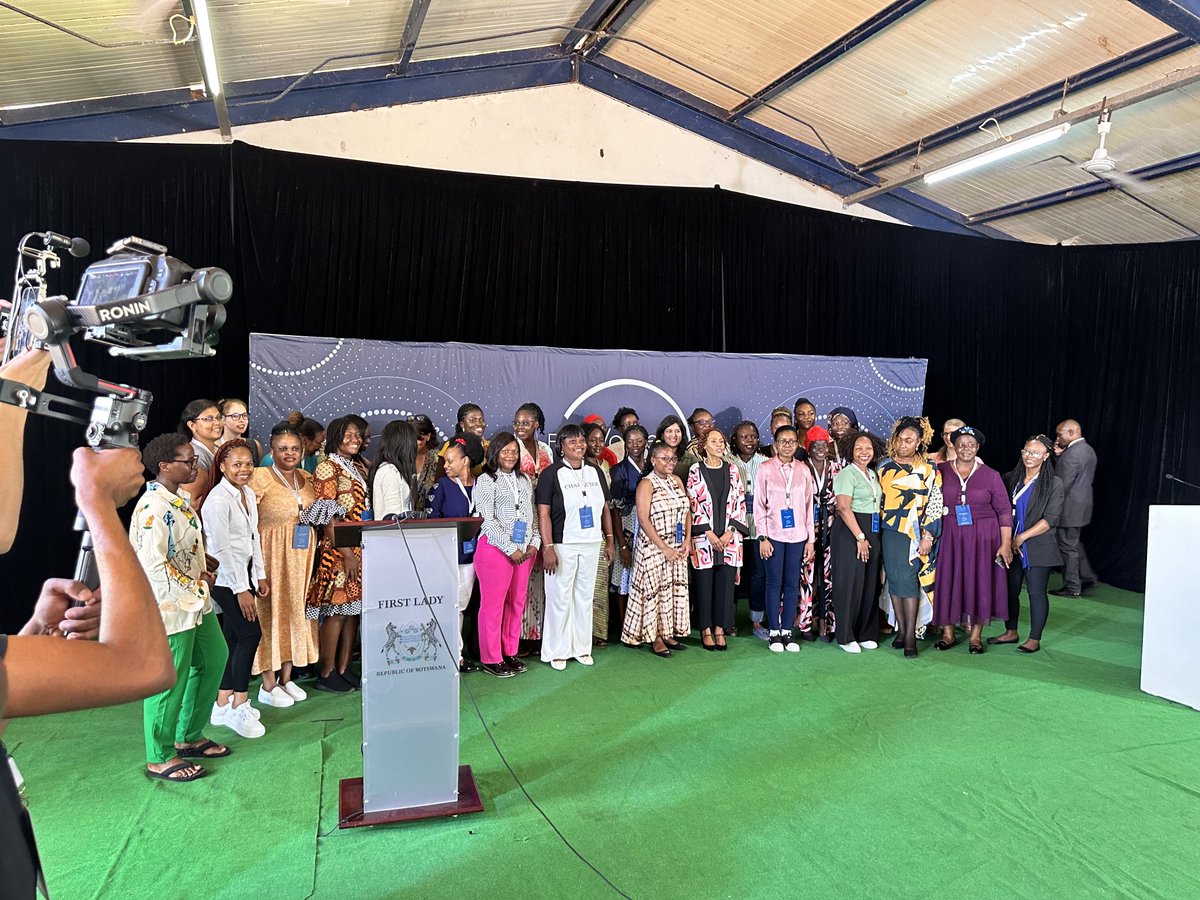 SiceloSTEMLADY's tweet photo. What an honour to share the stage with @LOrealGroupe foundation CEO and The First Lady of Botswana as @UNESCO champion for girls in STEM as we celebrate the 2023 L’Oréal young talents in Science research and innovation. #STEMLady https://t.co/L8bpc68nuI
