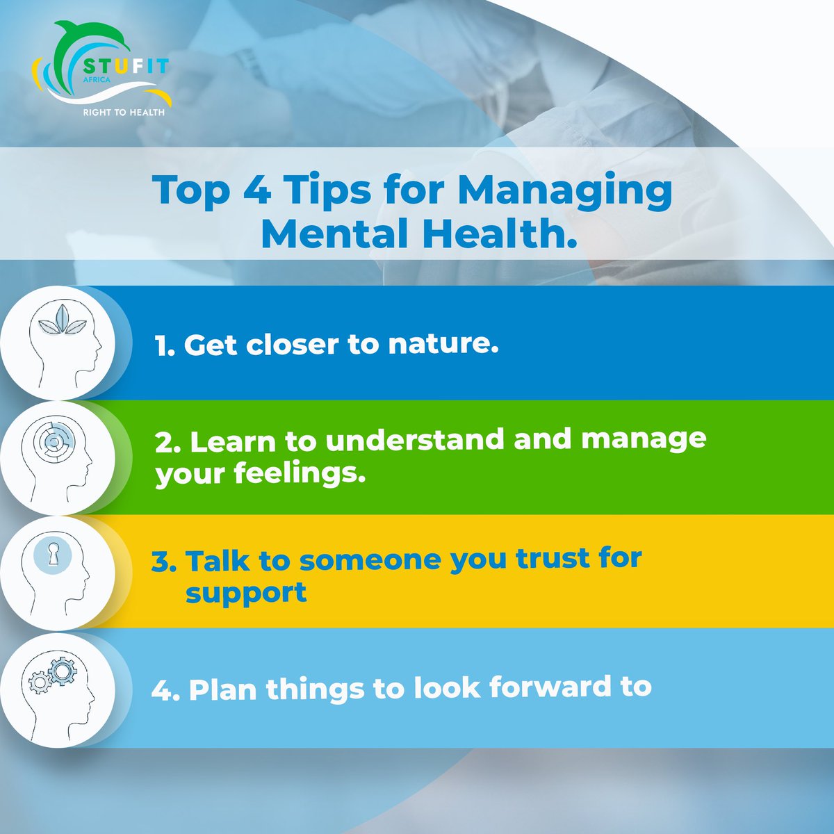 Empower Your Mental Health with These Top 4 Tips

.
.
.
.

:#StufitAfrica #HealthyKids #FitKids #ChildHealth #WellnessForChildren #ActiveLifestyle #FitnessGoals #ChildhoodHealth #HealthAndFitness #YouthWellness #HealthyHabits #HealthyFuture #EmpoweringKids #HealthyLiving