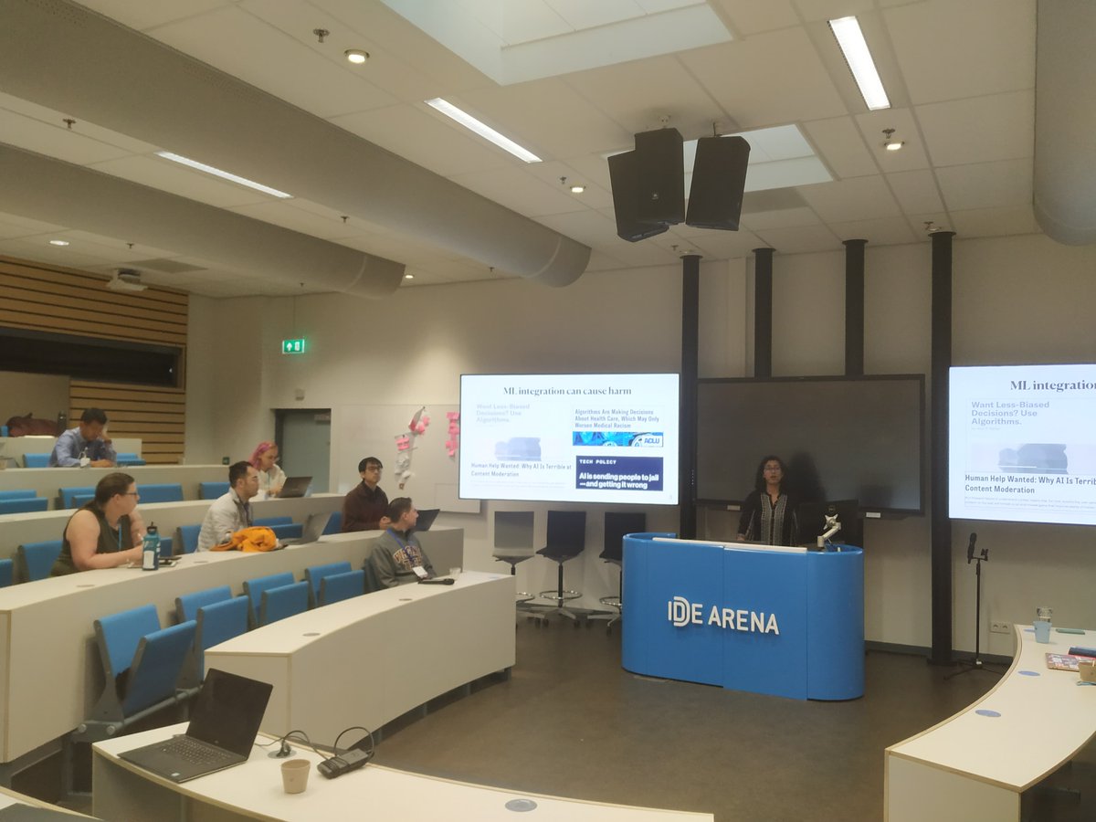 hcomp_conf's tweet image. 📝We are having a great session on Human-AI Collaboration; thanks to all the researchers for their inspiring contributions! We had highlights in player-guided AI, a taxonomy for human-ML collaboration, crowdwork scalability, and ecosystems of intelligences!

#HCOMP2023 #ci2023