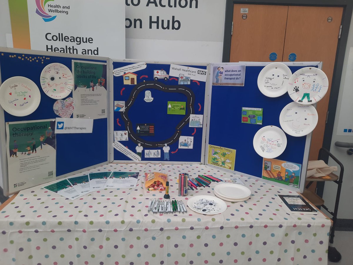 Walsall Therapists (@whttherapies) on Twitter photo Occupational Therapy colleagues sharing what occupation means to them. Come and join us in the atrium to discuss what it means to you....#OTWeek23 <a href="/BC_AHPs/">Black Country AHP Council</a> <a href="/WalsallHcareNHS/">Walsall Healthcare</a> <a href="/SuzanneRastrick/">Suzanne Rastrick</a> @ Occupational Therapy colleagues sharing what occupation means to them. Come and join us in the atrium to discuss what it means to you....#OTWeek23 <a href="/BC_AHPs/">Black Country AHP Council</a> <a href="/WalsallHcareNHS/">Walsall Healthcare</a> <a href="/SuzanneRastrick/">Suzanne Rastrick</a> @