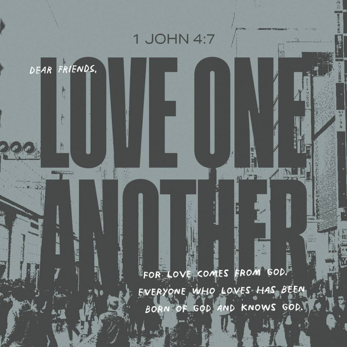 'Dear friends, let us love one another, for love comes from God. Everyone who loves has been born of God and knows God. ' 1 John 4:7 NIV #VerseoftheDay #wednesdayvibes #wednesdaythought #love #wednesdaywisdom #loveoneanother #wednesdaymotivation