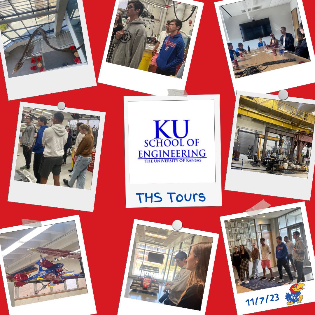 THS Tours! 
November 7th, the THS Student Services Team took students that are interested in perusing a career in engineering to the KU School of Engineering.#applyks #tongienation