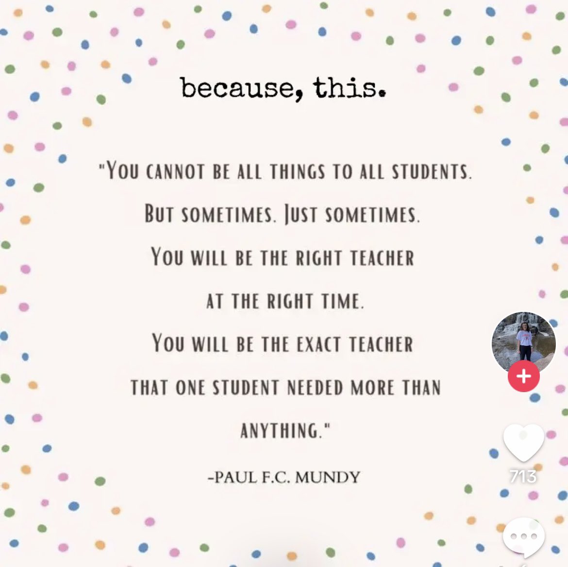 Found this quote last night and absolutely loved it. Wanted to share some encouragement to my educator X followers.