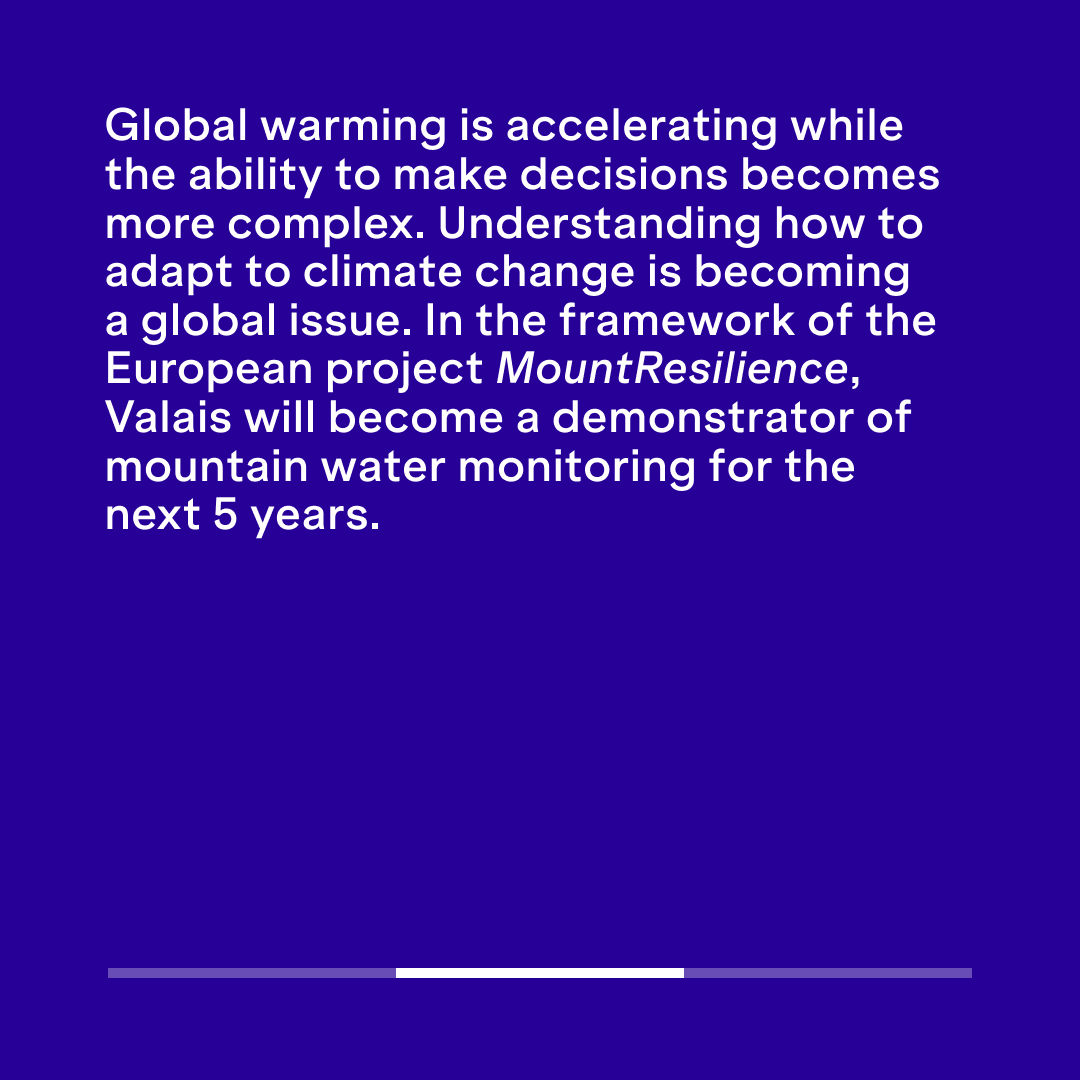 #MountResilience -  Understanding how to adapt to climate change is becoming a global issue. <a href="/epflecallab/">EPFL+ECAL Lab</a> and its Swiss partners will develop a demonstrator of smart mountain water management in Valais. Discover more about this European research project on epfl-ecal-lab.ch/research-proje…