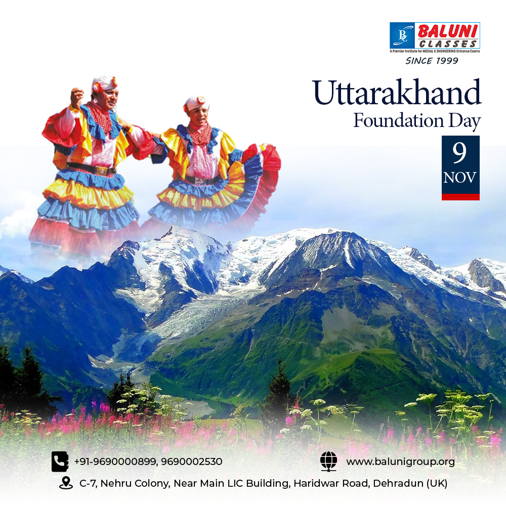 BaluniGroup's tweet photo. Celebrating the beauty and talent of Uttarakhand on Uttarakhand Diwas!
बलूनी है तो मुमकिन है - Best
Coaching Centre in Dehradun.
Website: https://t.co/hP7RD33mLa
Contact No: +91-9690000899,
+91-9690002530, +91-8954303555
#uttarakhand #himalayas #india #travel #mountains #Diwas https://t.co/XXeqoKQXn1