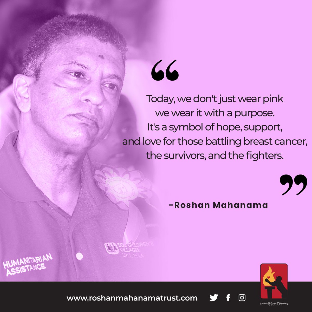 Rosh_Maha's tweet photo. Join us in wearing pink with purpose!
#RoshanMahanamaTrust #PinkWithPurpose https://t.co/uWfVc0Xdfe