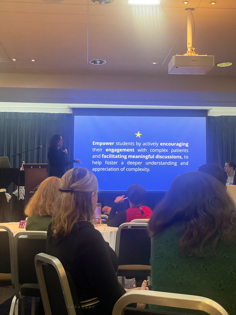 PannaMedic's tweet photo. Excellent keynote talk by @bezzinacara at Tayside GP Educators Conference today. Get students to embrace #complexity & provide a supportive environment to do so. Allow them to engage in productive failure. Lots of food for thought for my teaching @UoDMedicine #ScotGEM #DundeeGPEd https://t.co/3rX9uuR4AQ