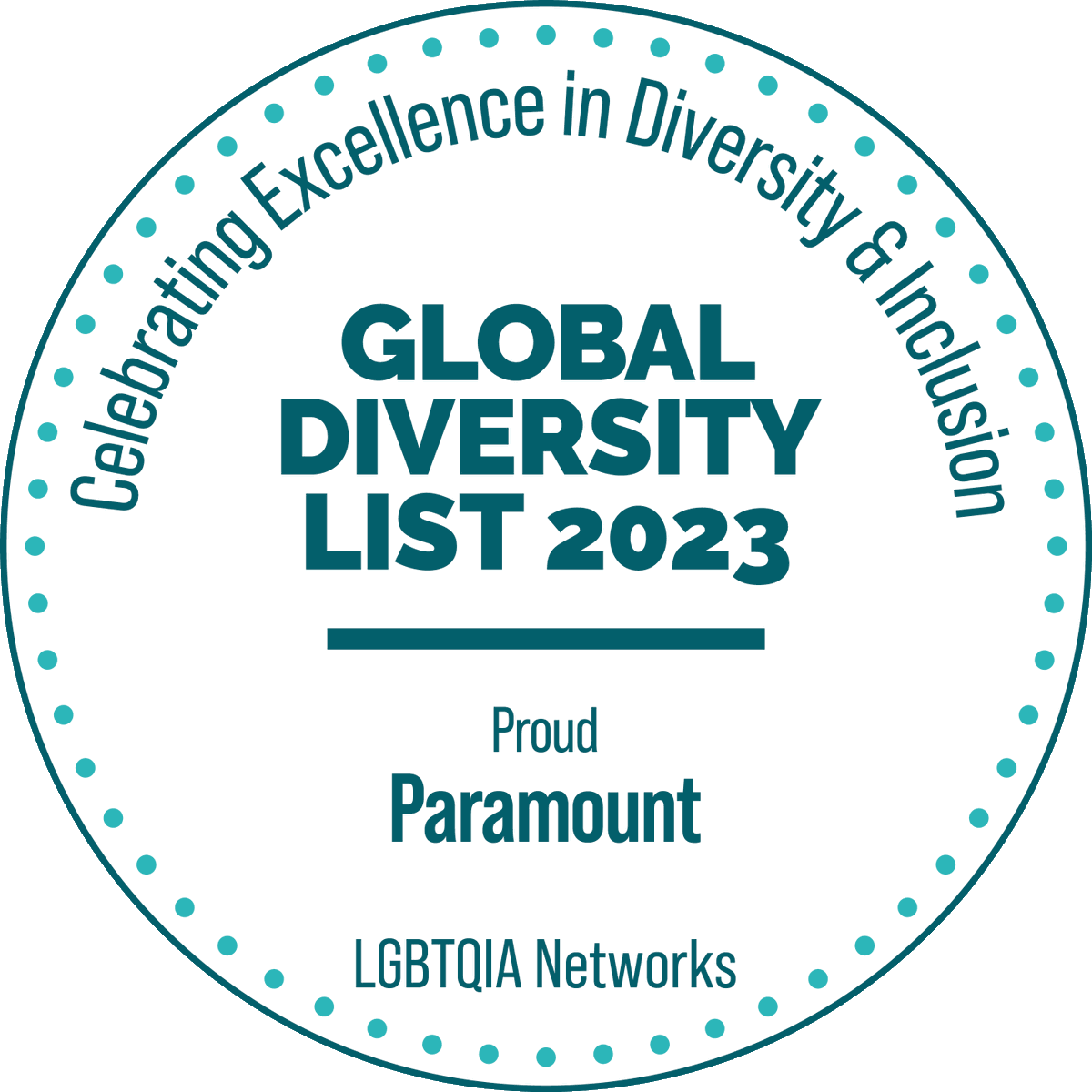InclusionList's tweet photo. The @ParamountPics #Proud team have been named in the LGBTQIA Networks category. Read the full list at https://t.co/slfCOadqdC #GDL23 https://t.co/i1HaUlL5Sv