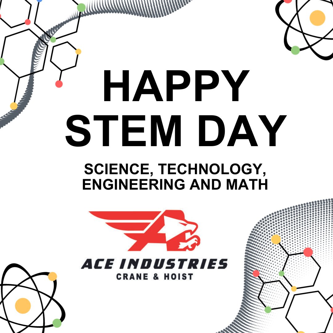 🎉 Happy STEM Day! Ace understands the importance of science, technology, engineering, and math in our industry and beyond. Let's continue to inspire the next generation of innovators and problem-solvers! 🏗️ 

#STEMDay #AceIndustries #FutureInnovators