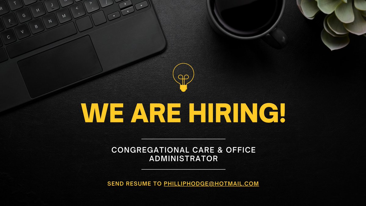Lebanon FUMC (@lebanonfumc) on Twitter photo The new job posting is LIVE. Follow the link for expectations, and send resumes to philliphodge@hotmail.com.
Please also share to invite qualified candidates you think would be a good match!
ow.ly/v4ZC50Q59EA The new job posting is LIVE. Follow the link for expectations, and send resumes to philliphodge@hotmail.com.
Please also share to invite qualified candidates you think would be a good match!
ow.ly/v4ZC50Q59EA