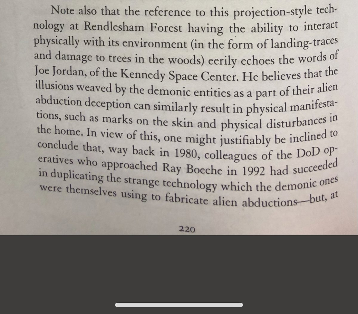 Deepfryguy76's tweet image. #Conjecture #RendleshamForestIncident #Psychotronic #PK #SpacetimeHologram

 My question to you:
How would a system of holographic projection result in manifestations and physical traces related to a witnesses subconscious mind ? Excerpts: Ray Boeche 👇thread below👇