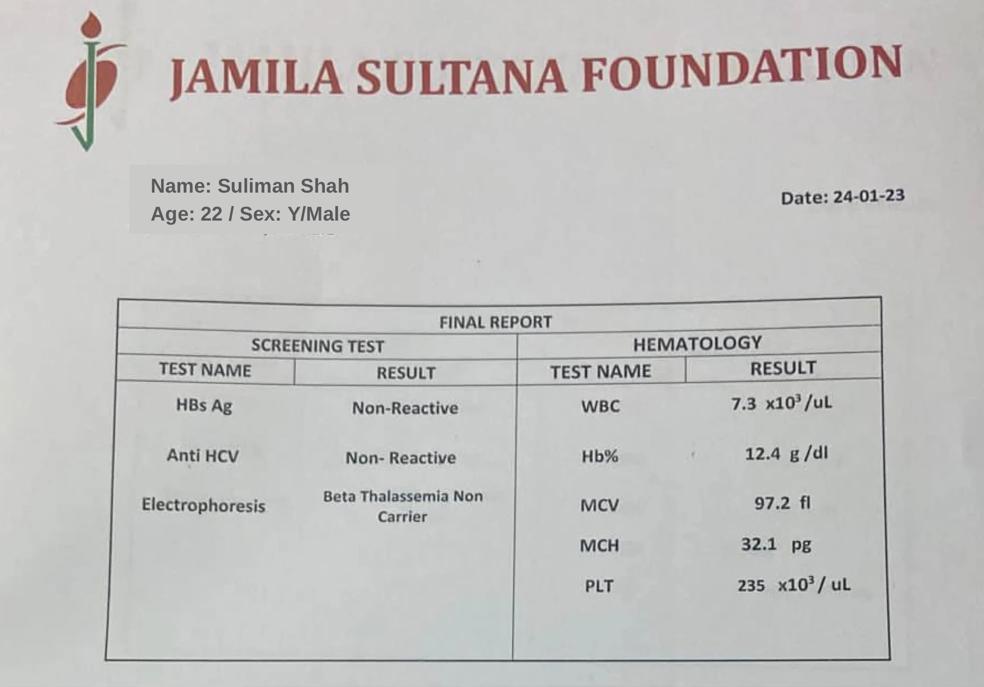Sulimansha598's tweet image. I know my thalassemia status! Do you?
Thalassemia is a life-long agony. Get yourself tested for Thalassemia before marriage and save your upcoming generations from Thalassemia.
#ThalassemiaFreePakistan #NationalThalassemiaPreventionDay
#tbh #thebloodheroes