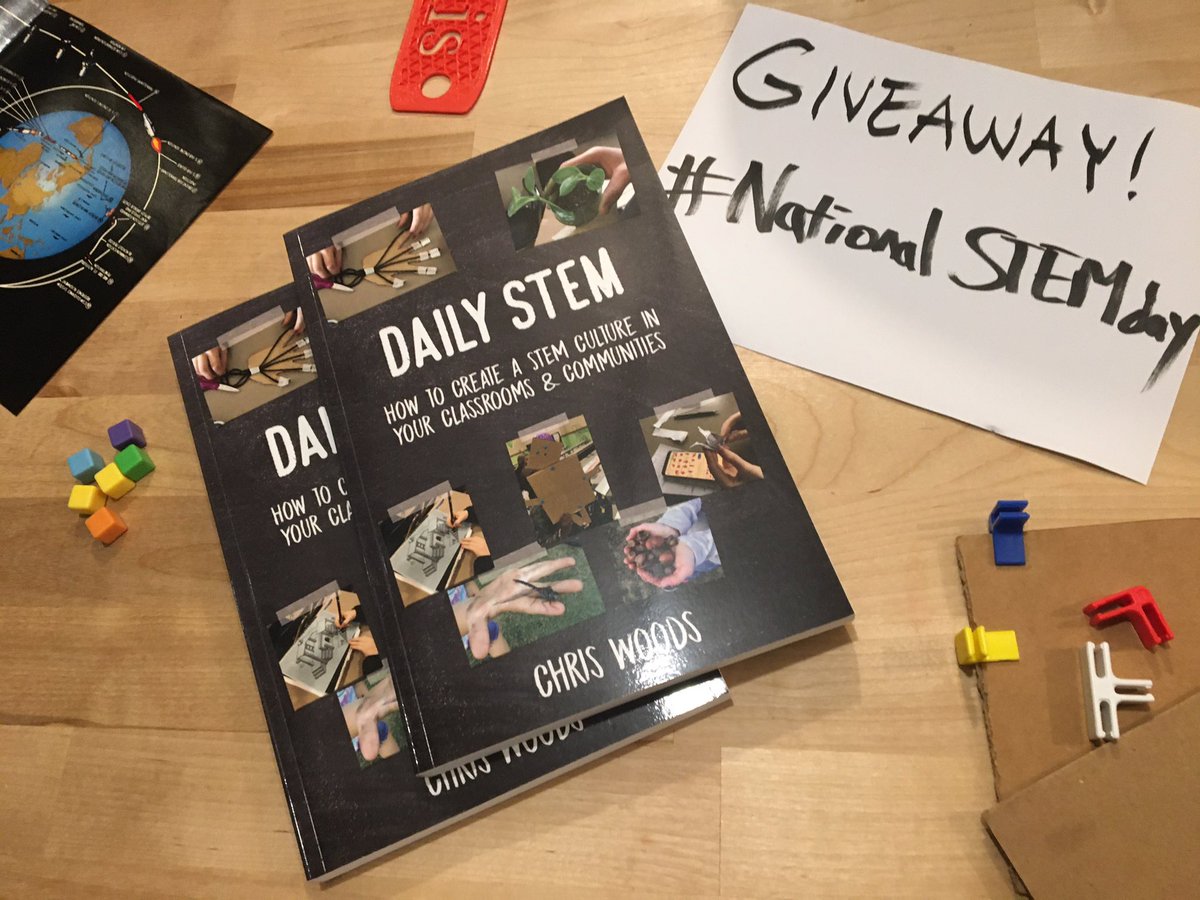 Giveaway for #NationalSTEMDay!
 Win one of 2 copies of Daily STEM to help you build a #STEM culture year round!
🔄Just Repost for a chance to win!

➕For an extra entry, reply with a favorite STEM activity