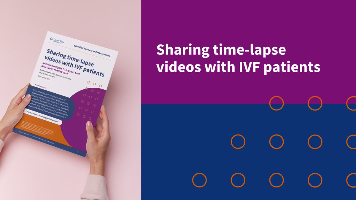 QMUL School of Business and Management (@sbmqmul) on Twitter photo 🔬✨ Presenting the debut piece in our Research Insight series! ✨🔬
<a href="/DrMPerrotta/">Manuela Perrotta</a> dives into the world of IVF with her groundbreaking research on "Sharing time-lapse videos with IVF patients." 📹💖 <a href="/RemakingBody/">Remaking the Human Body</a> 🔬✨ Presenting the debut piece in our Research Insight series! ✨🔬
<a href="/DrMPerrotta/">Manuela Perrotta</a> dives into the world of IVF with her groundbreaking research on "Sharing time-lapse videos with IVF patients." 📹💖 <a href="/RemakingBody/">Remaking the Human Body</a>