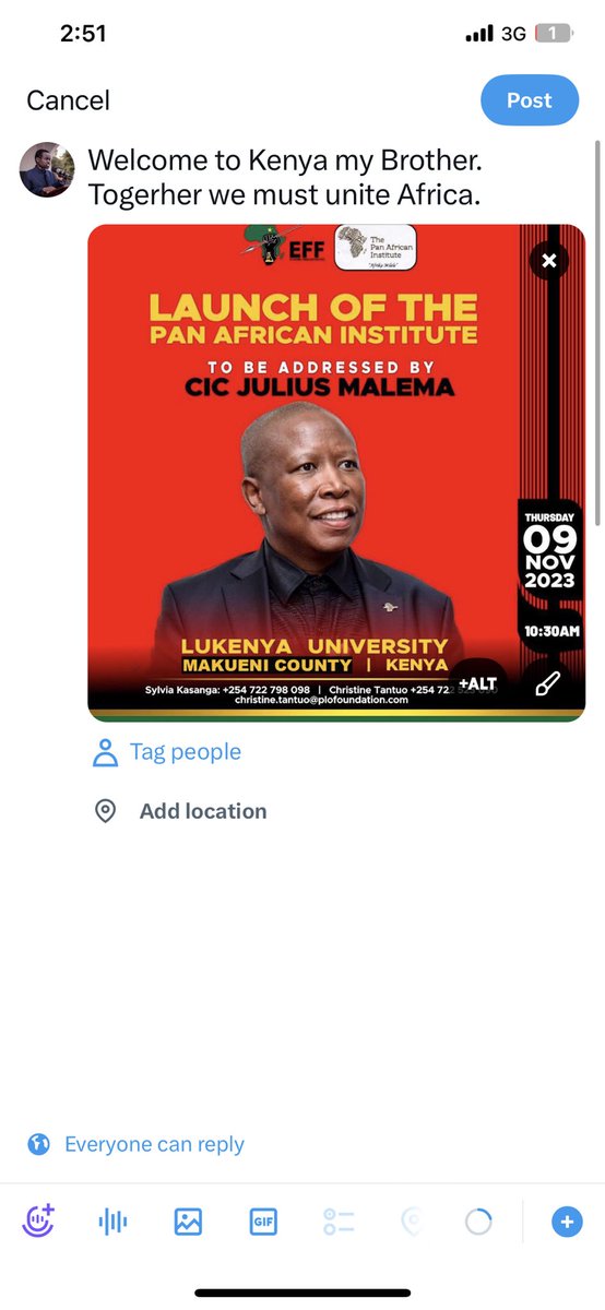PLO Lumumba (@profplolumumba) on Twitter photo Welcome to Kenya My Brother.
Together We Must Unite Africa. <a href="/EFFSouthAfrica/">Economic Freedom Fighters</a> <a href="/Julius_S_Malema/">Julius Sello Malema</a> <a href="/GardeeGodrich/">Godrich Gardee</a> <a href="/CTantuo/">Christine Tantuo</a> <a href="/SylviaKasanga/">Senator Sylvia Kasanga</a> Welcome to Kenya My Brother.
Together We Must Unite Africa. <a href="/EFFSouthAfrica/">Economic Freedom Fighters</a> <a href="/Julius_S_Malema/">Julius Sello Malema</a> <a href="/GardeeGodrich/">Godrich Gardee</a> <a href="/CTantuo/">Christine Tantuo</a> <a href="/SylviaKasanga/">Senator Sylvia Kasanga</a>